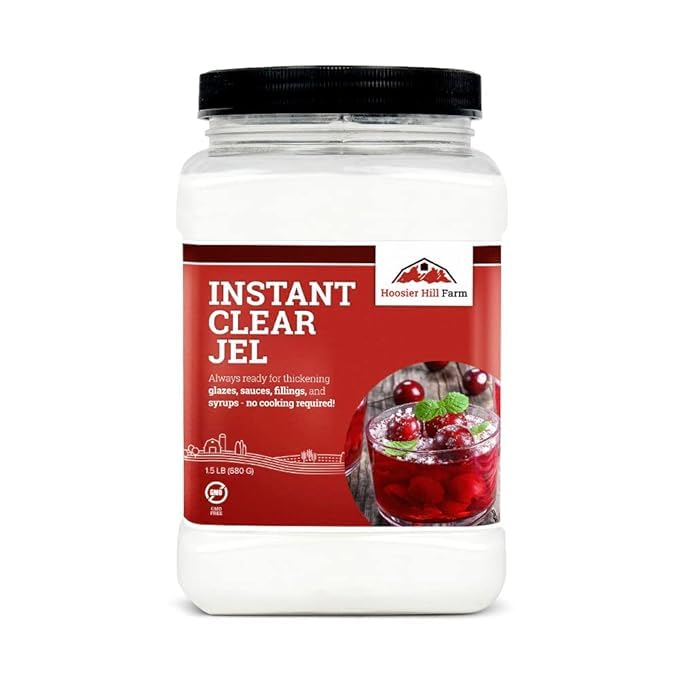 Glaze thickened with Instant Clear Jel for smooth, even coating