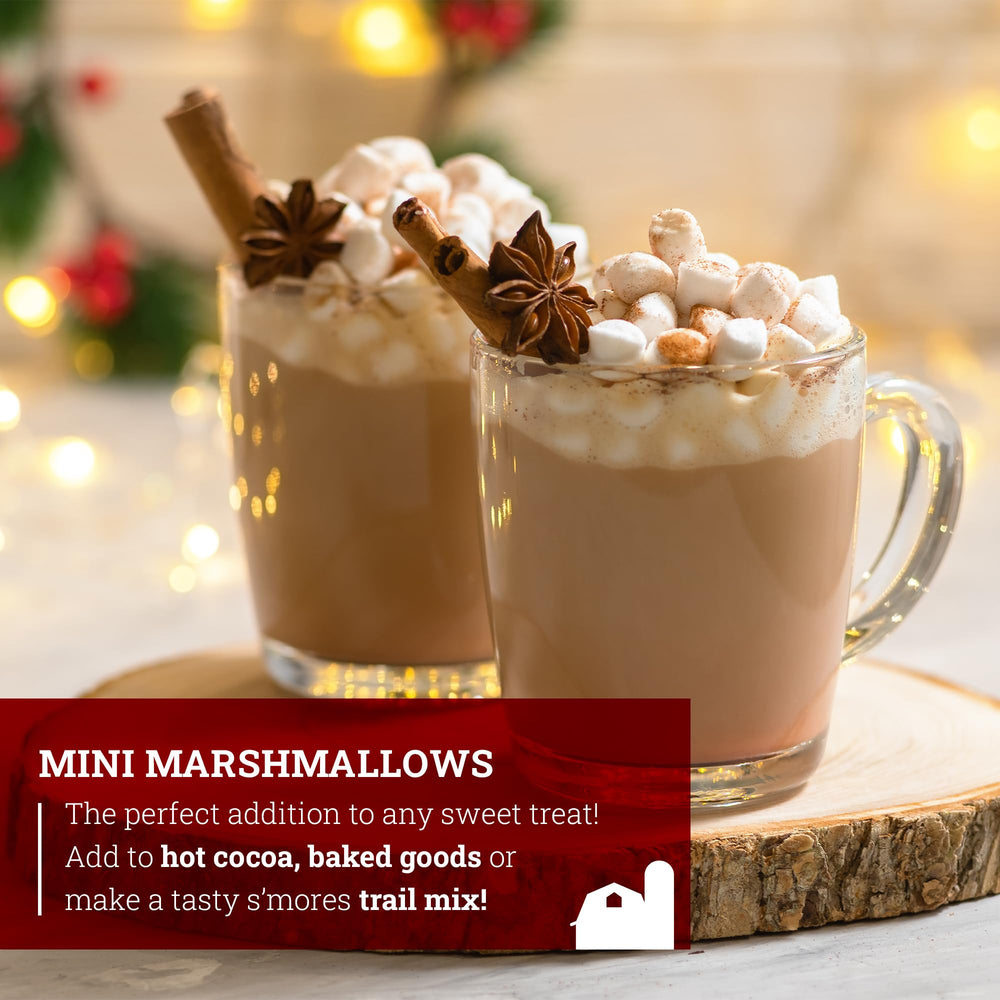 Hoosier Hill Farm mini marshmallows ideal for s'mores trail mix.