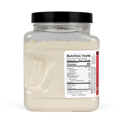 Pouring Hoosier Hill Farm Parmesan powder adds quick savory notes
