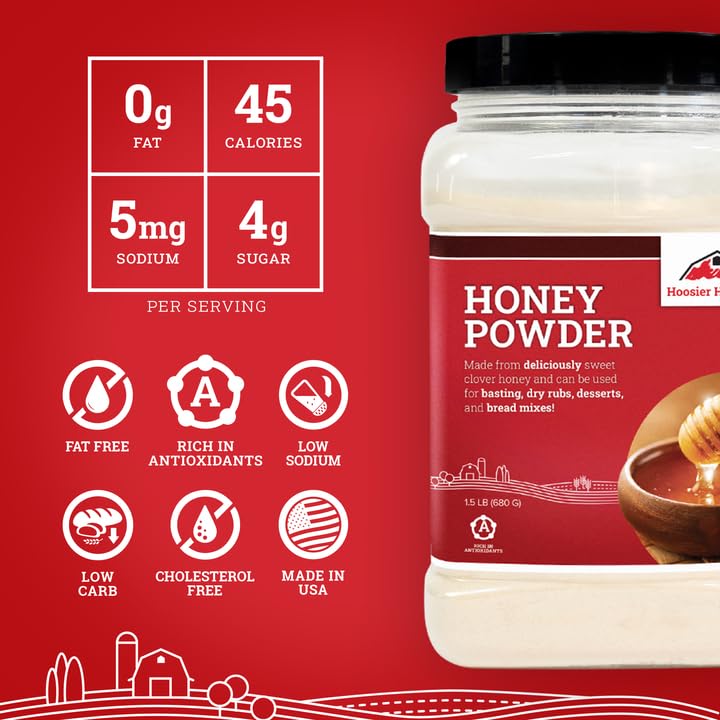 Hoosier Hill Farm Premium Honey Powder in bread mixes for baking