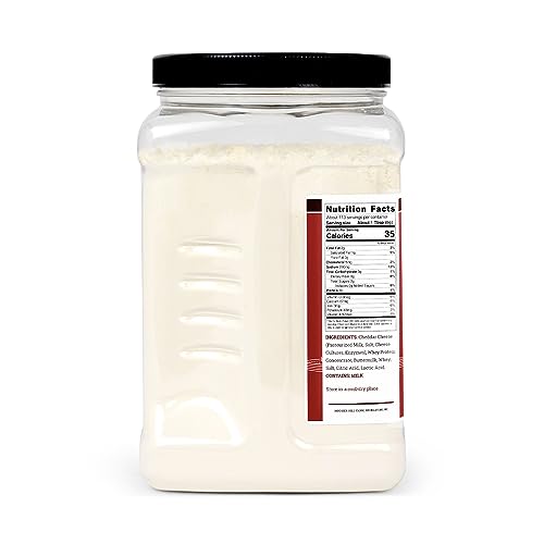 Hoosier Hill Farm powder on popcorn provides a cheesy, savory coating