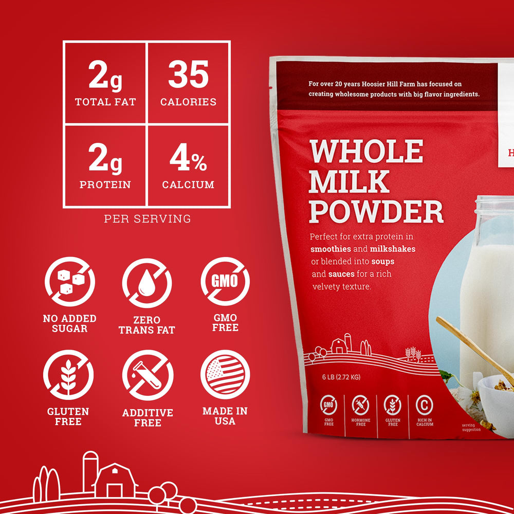 Milkshake prepared with Hoosier Hill Farm powder for extra creaminess
