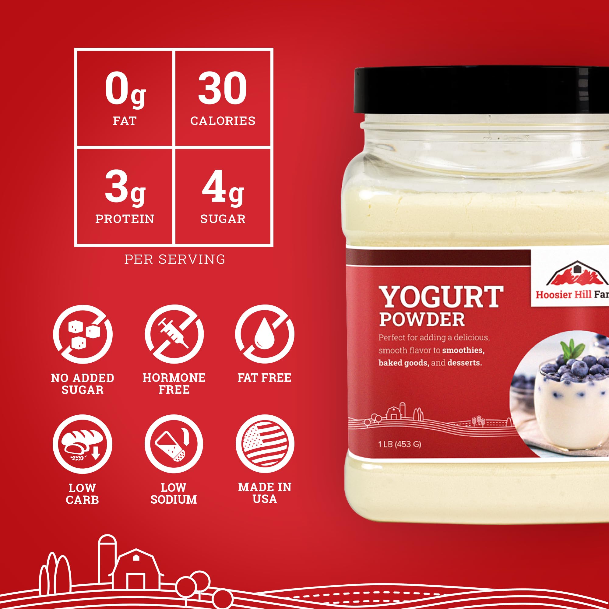 Hoosier Hill Farm yogurt powder dissolving in water to create yogurt.