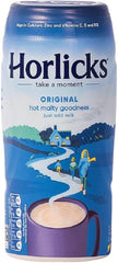 Horlicks malted milk powder can-front showing premium packaging for a nourishing malt drink