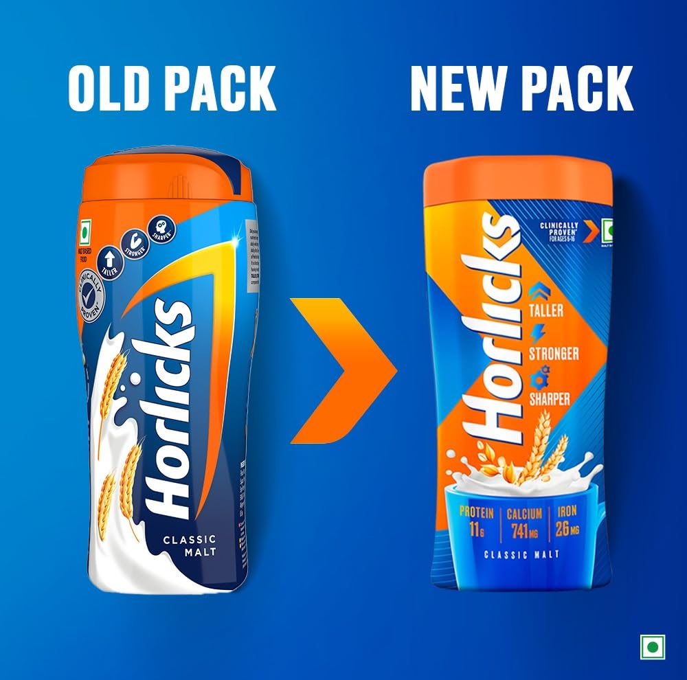 Horlicks Original Malt family-pack; economical option for daily use.