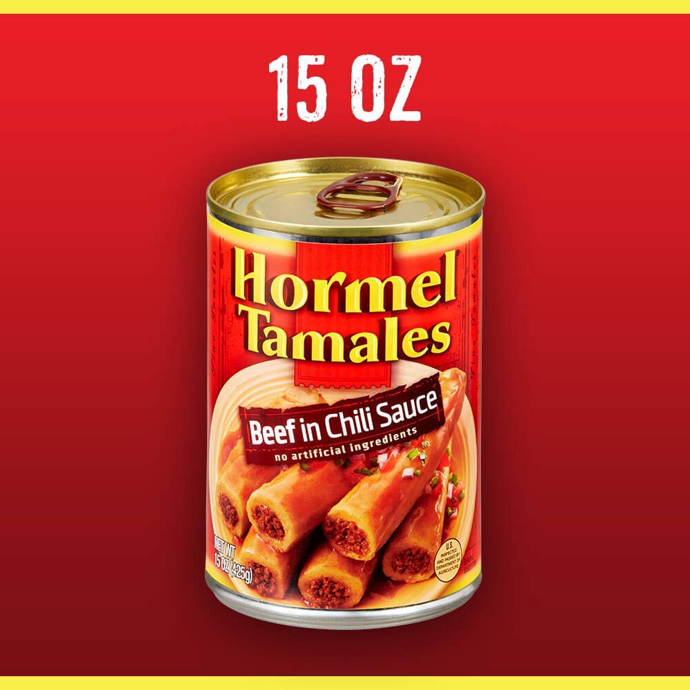 Hormel Beef Tamales BPA-free can coating, food-safe packaging for peace of mind.