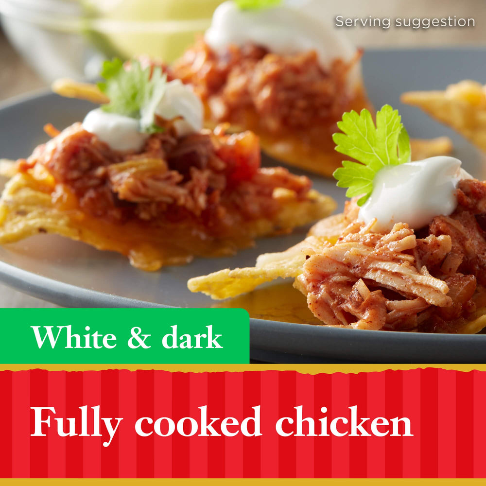Hormel canned chicken provides 9 g protein per serving for quick meals.