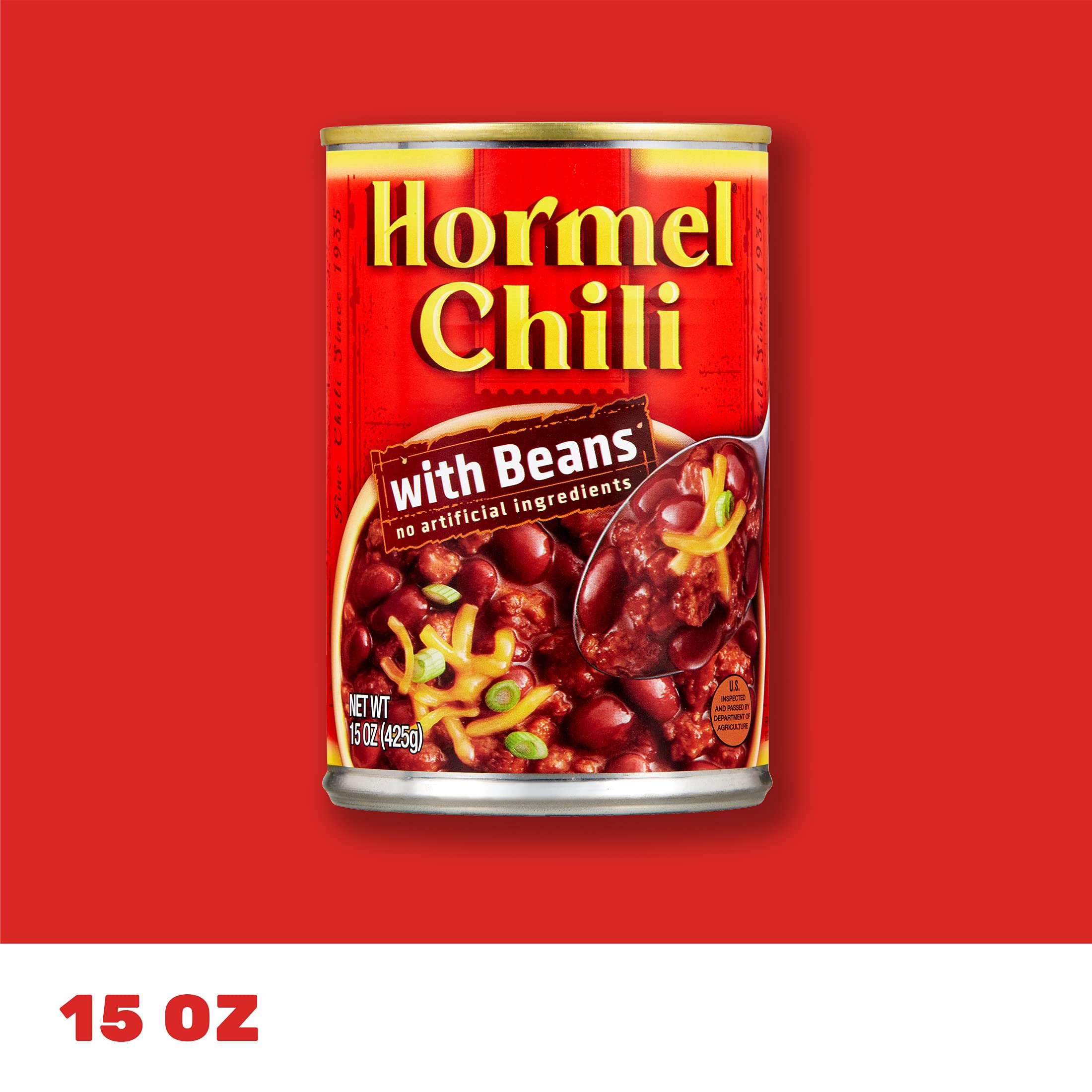 Loaded fries with Hormel Chili with Beans topping