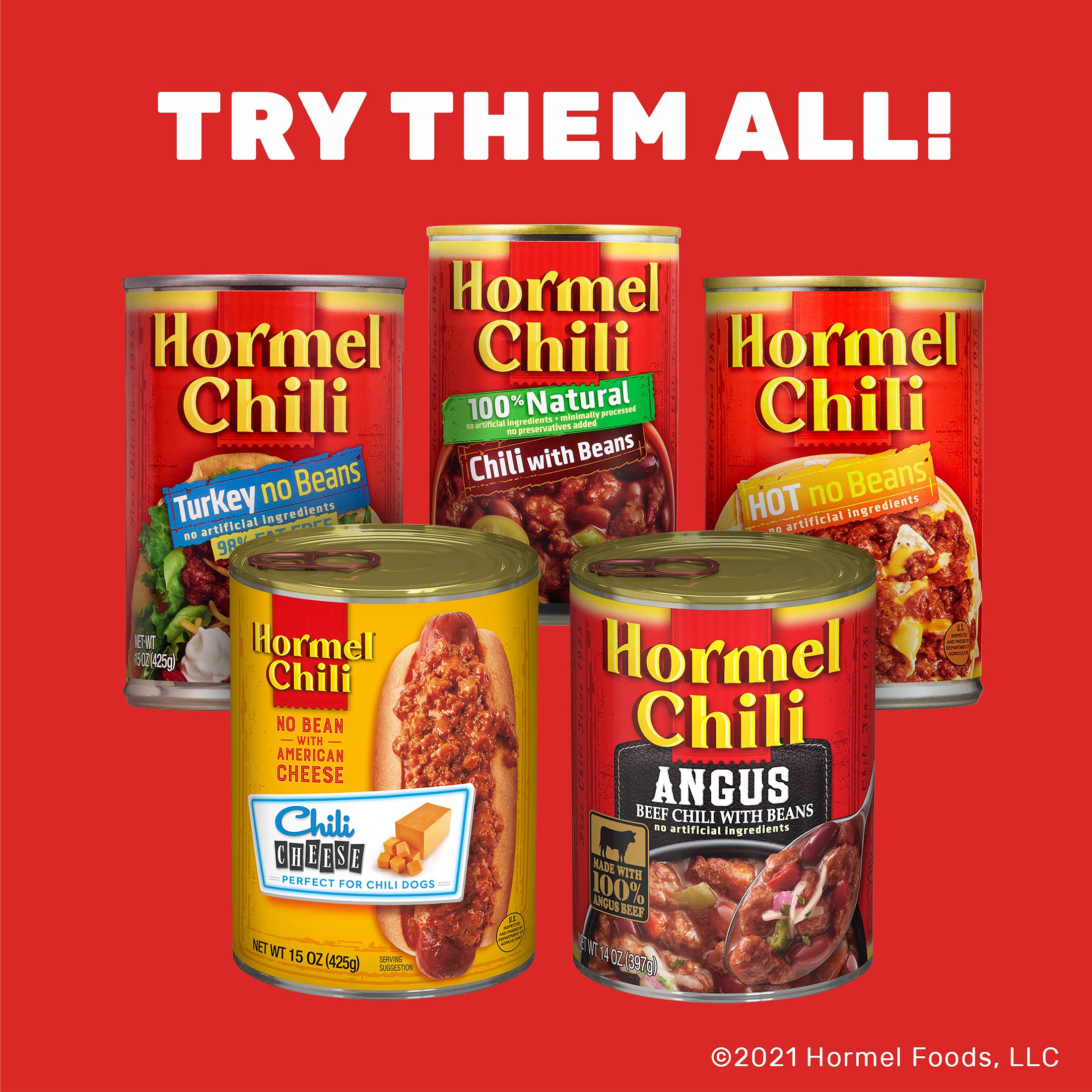Spaghetti with Hormel Chili with Beans as topping