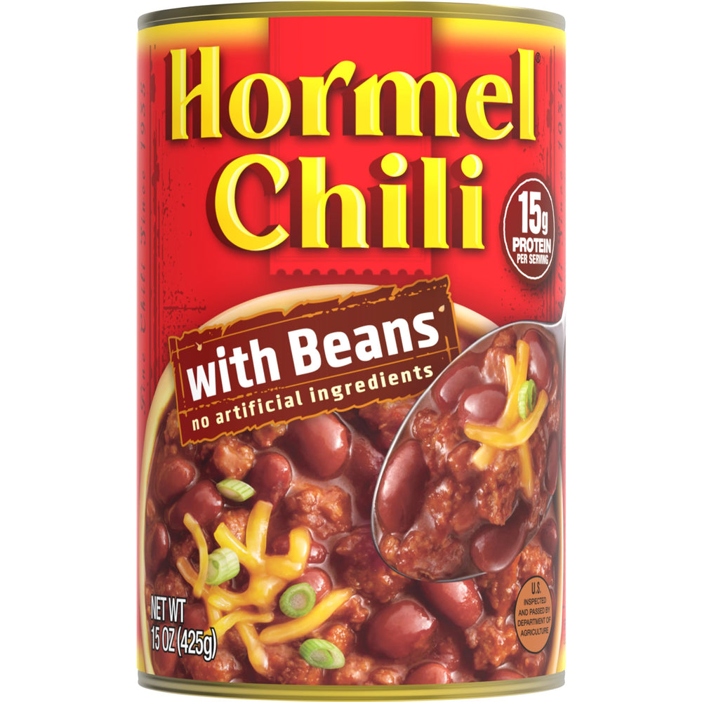 Hormel Chili with Beans - tender meat and hearty flavor for weeknight meals.