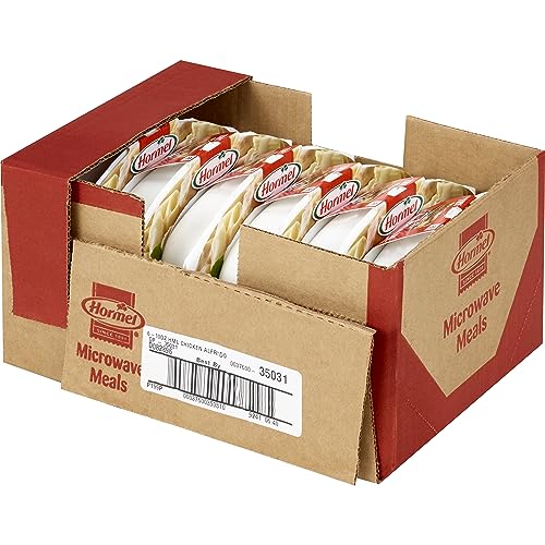 HORMEL COMPLEATS Chicken Alfredo tray back view, shows quick 60-second microwave prep