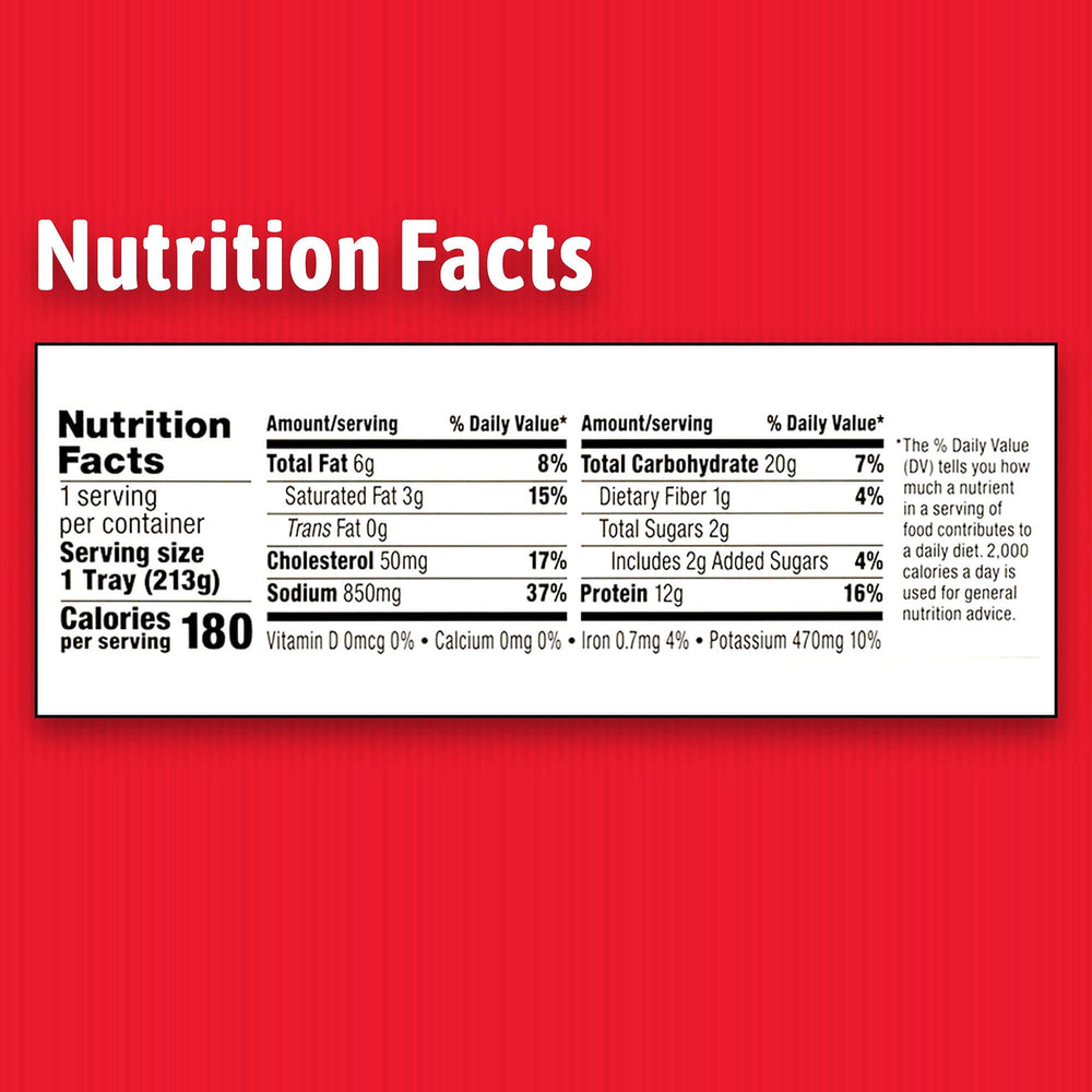 Hormel Compleats ingredients close-up with carrots and peas for easy meals