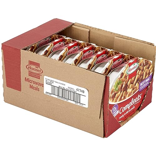 Hormel Compleats microwave-ready dinner tray heats in 60 seconds.