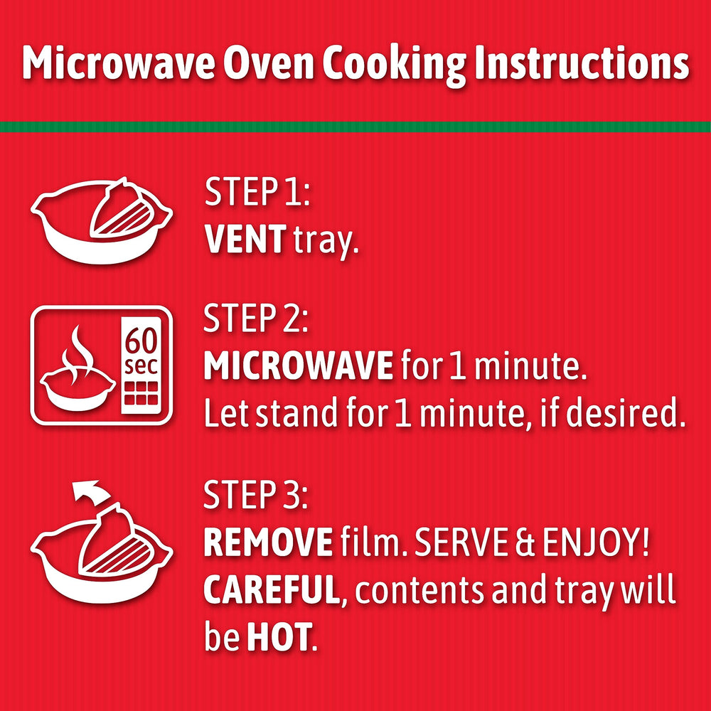Hormel Compleats shelf-stable meal ready in minutes.