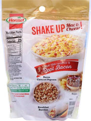 Hormel Premium Real Crumbled Bacon sprinkled over scrambled eggs.