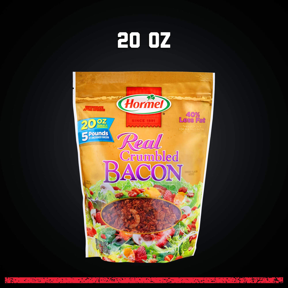 Hormel Real Crumbled Bacon crumbles ready to use on eggs