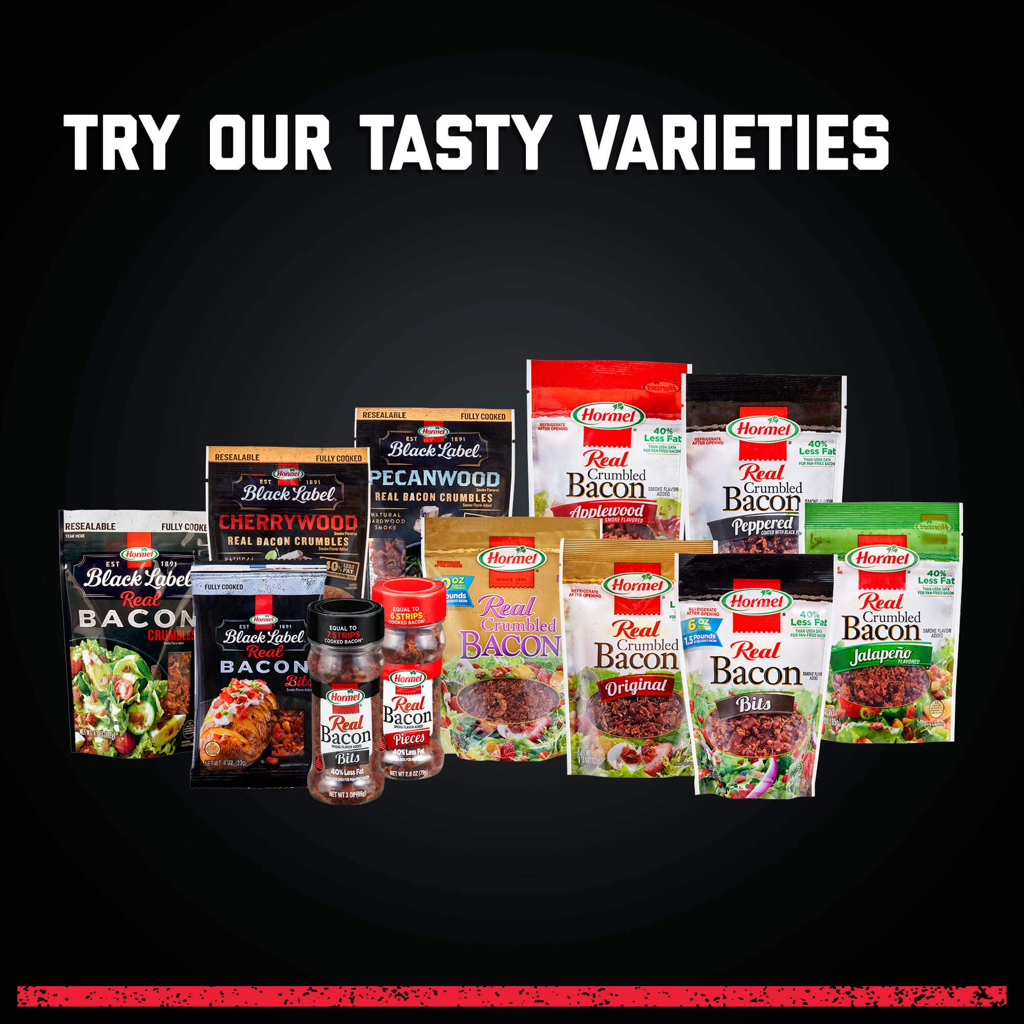 Hormel Real Crumbled Bacon seasoning upgrade for toppings and garnishes