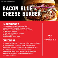 Re-sealable pouch shows convenient storage for Hormel bacon crumbles