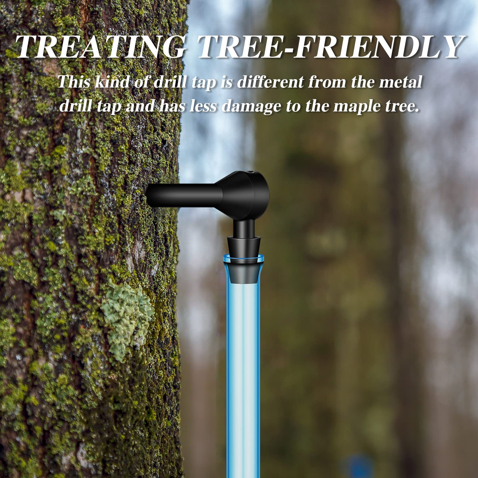 Hortsun blue-coated extraction tubes durable for sun-protected sap collection.