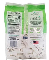 Hospitality Mints Thank You Buttermints bag back view, packaging reveals bulk size for events.