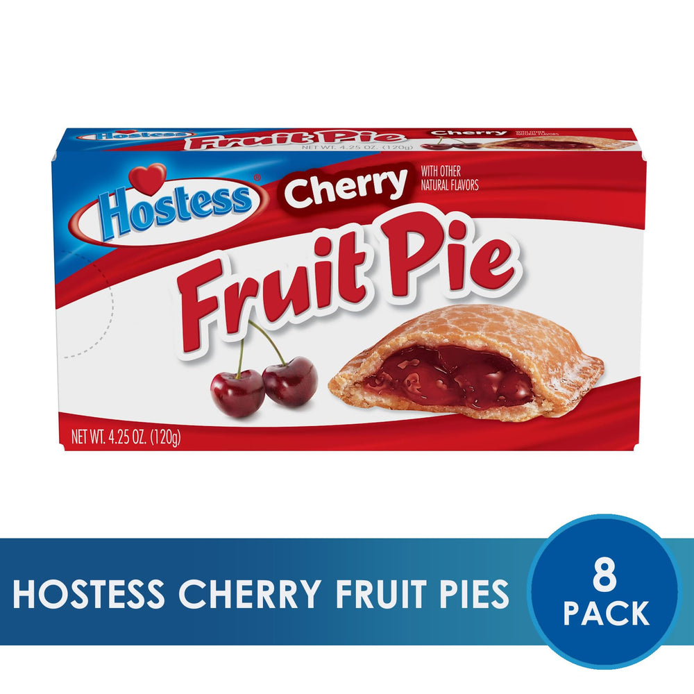 Hostess Cherry Fruit Pies crust close-up, flaky pastry with cherry filling.