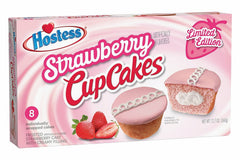 Hostess CupCakes Strawberry 8-count packaging image, ideal for sharing.