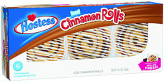 Hostess Danish Snack Cakes Iced Cinnamon Rolls hero: fluffy pastry with glossy icing, ideal for sharing