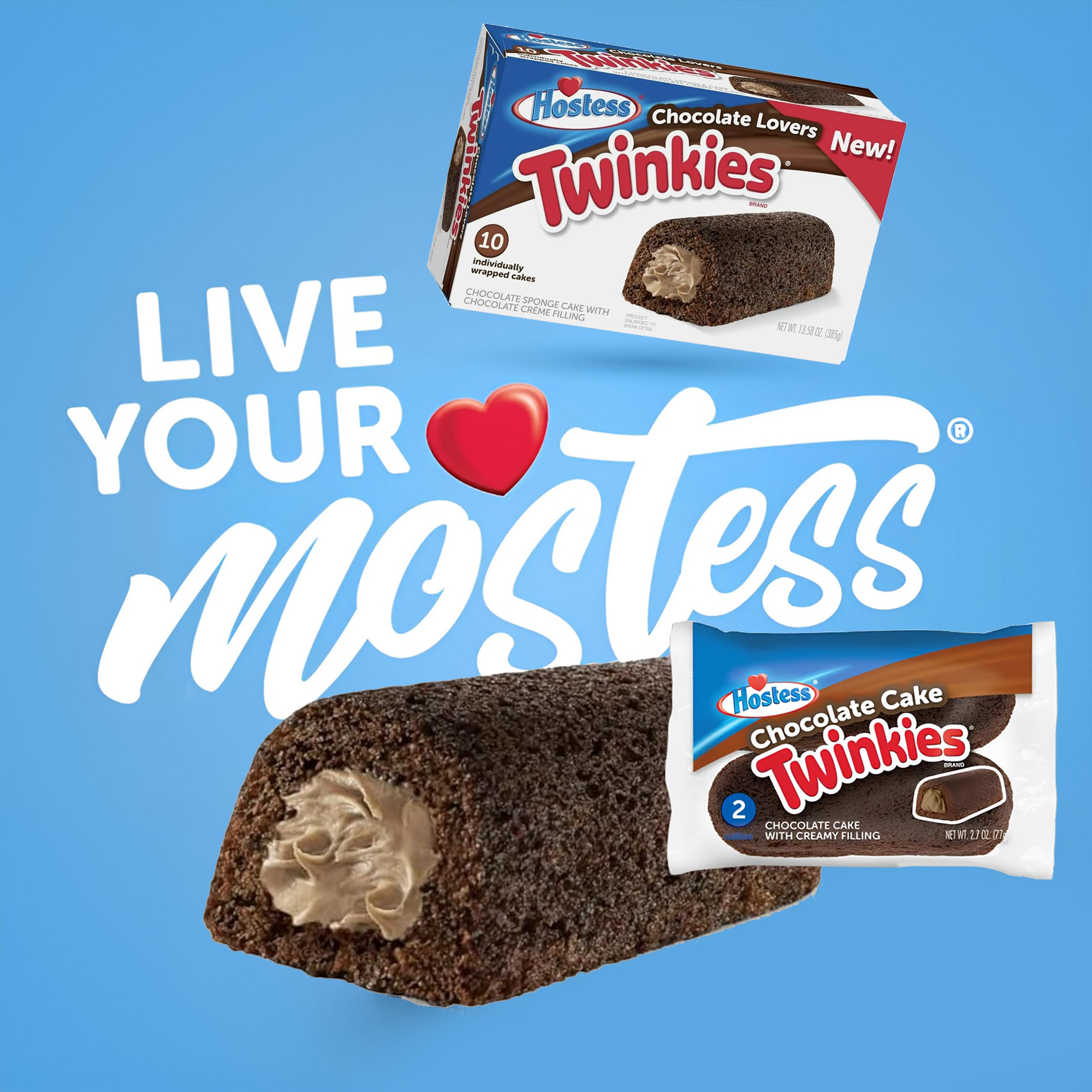 Hostess Twinkies on a party table for sharing moments.