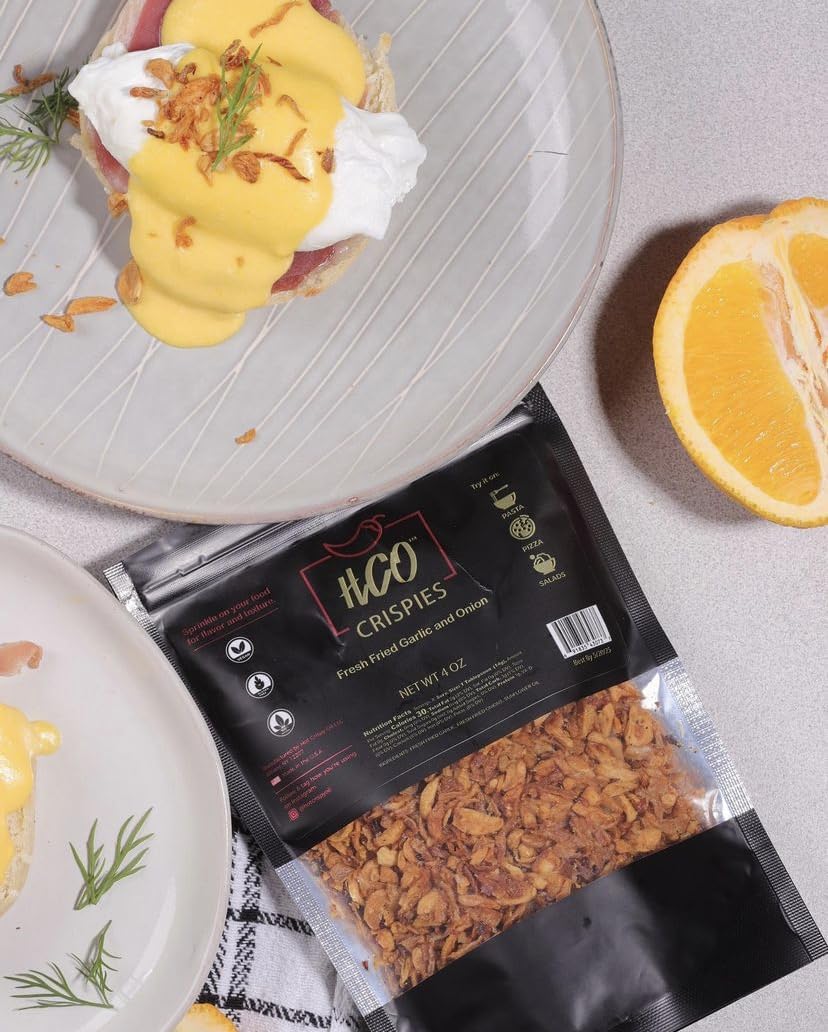 Hot Crispy Oil Crispies gluten-free and vegan friendly seasoning.
