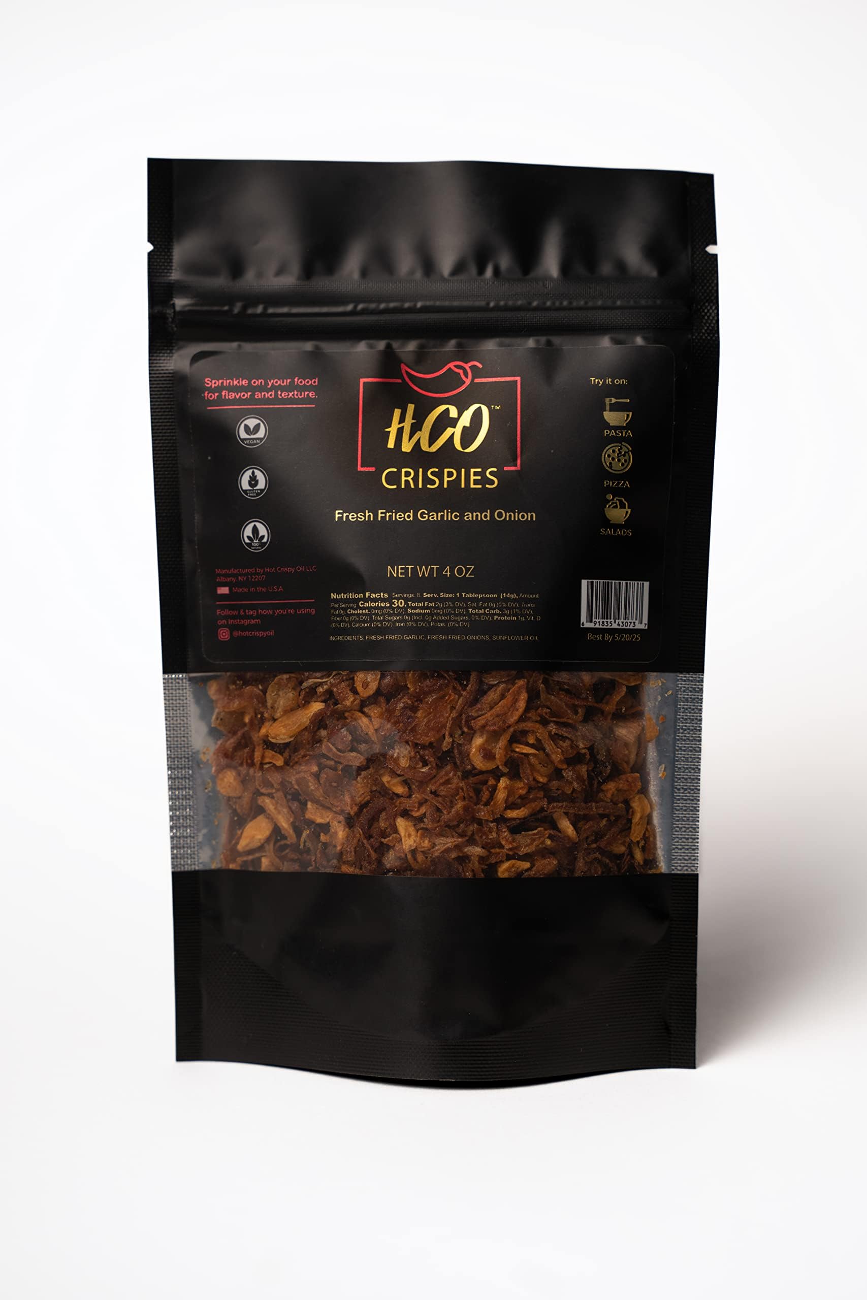 Hot Crispy Oil Crispies roasting with vegetables for caramelized notes.