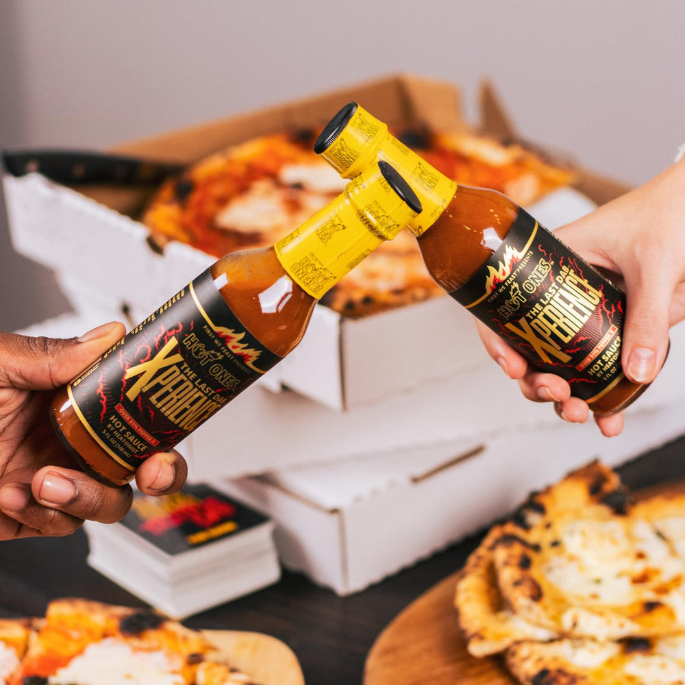 Hot Ones Last Dab Xperience label detail signals quality and batch origin.