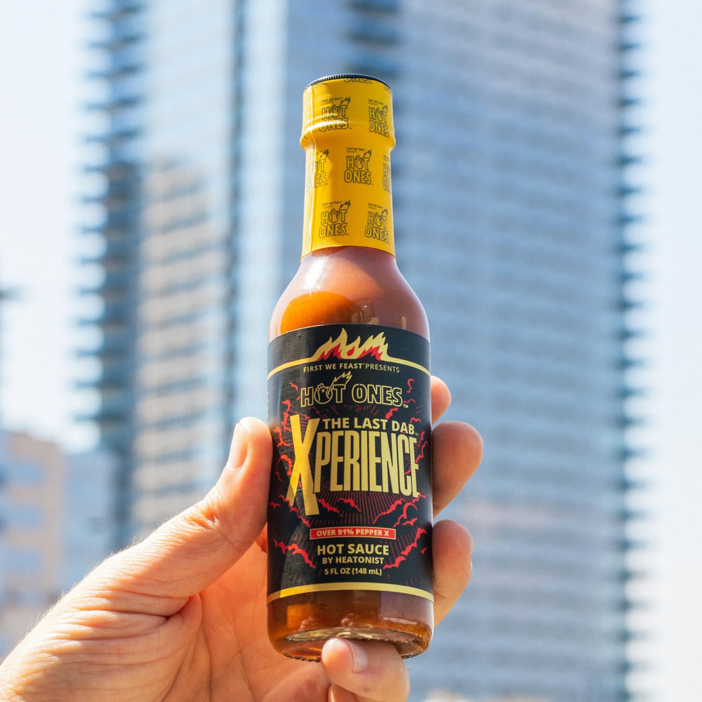 Hot Ones Last Dab Xperience pizza pairing suggests bold flavor enhancement.