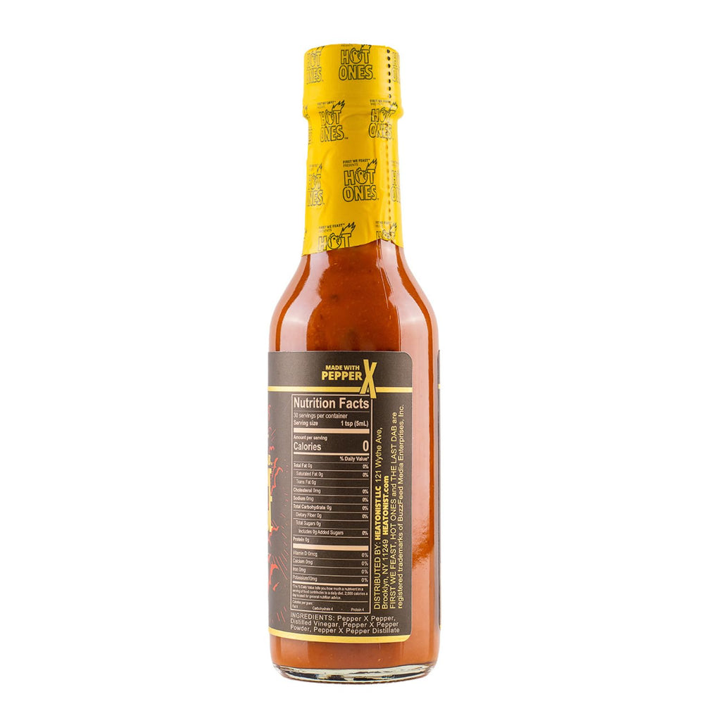 Hot Ones Last Dab Xperience tasting note invites adventurous spice lovers.