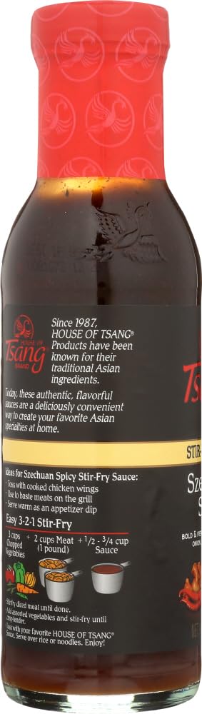 Three-pack House of Tsang Szechuan Spicy Sauce for versatile home cooking