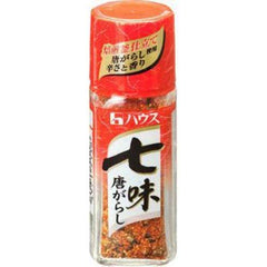 House Shichimi Togarashi bottle showcases a vibrant blend ideal for boosting noodle flavors.
