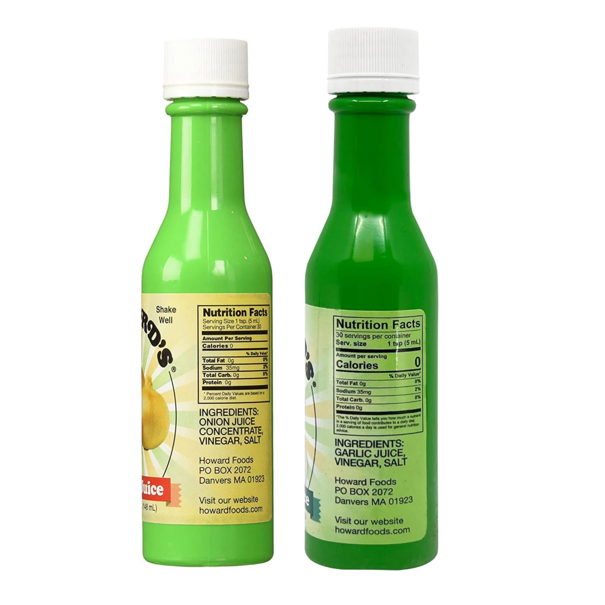 Howard’s Garlic Juice bottle pour adds mild aroma for dressings and sauces