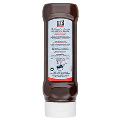 HP Sauce Topdown ingredients closeup reveals rich molasses and spices for authentic depth.