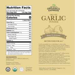 Closeup of HQOExpress Organic Garlic Powder texture for even seasoning