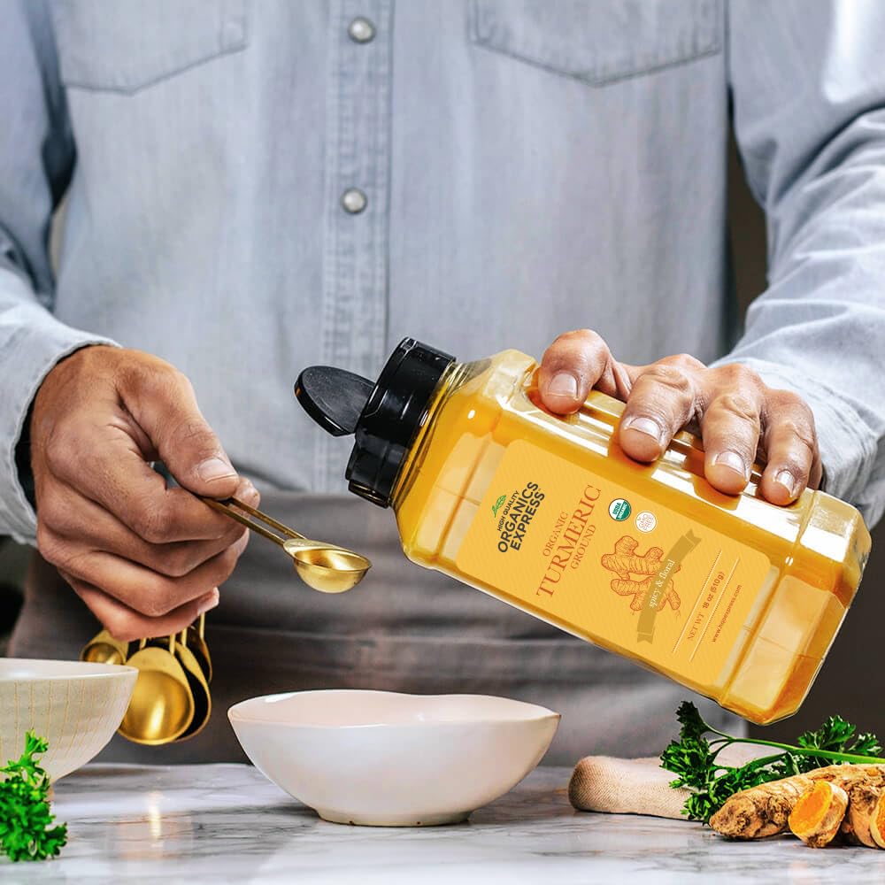 HQOExpress organic label with USDA seal denotes certified organic and kosher.