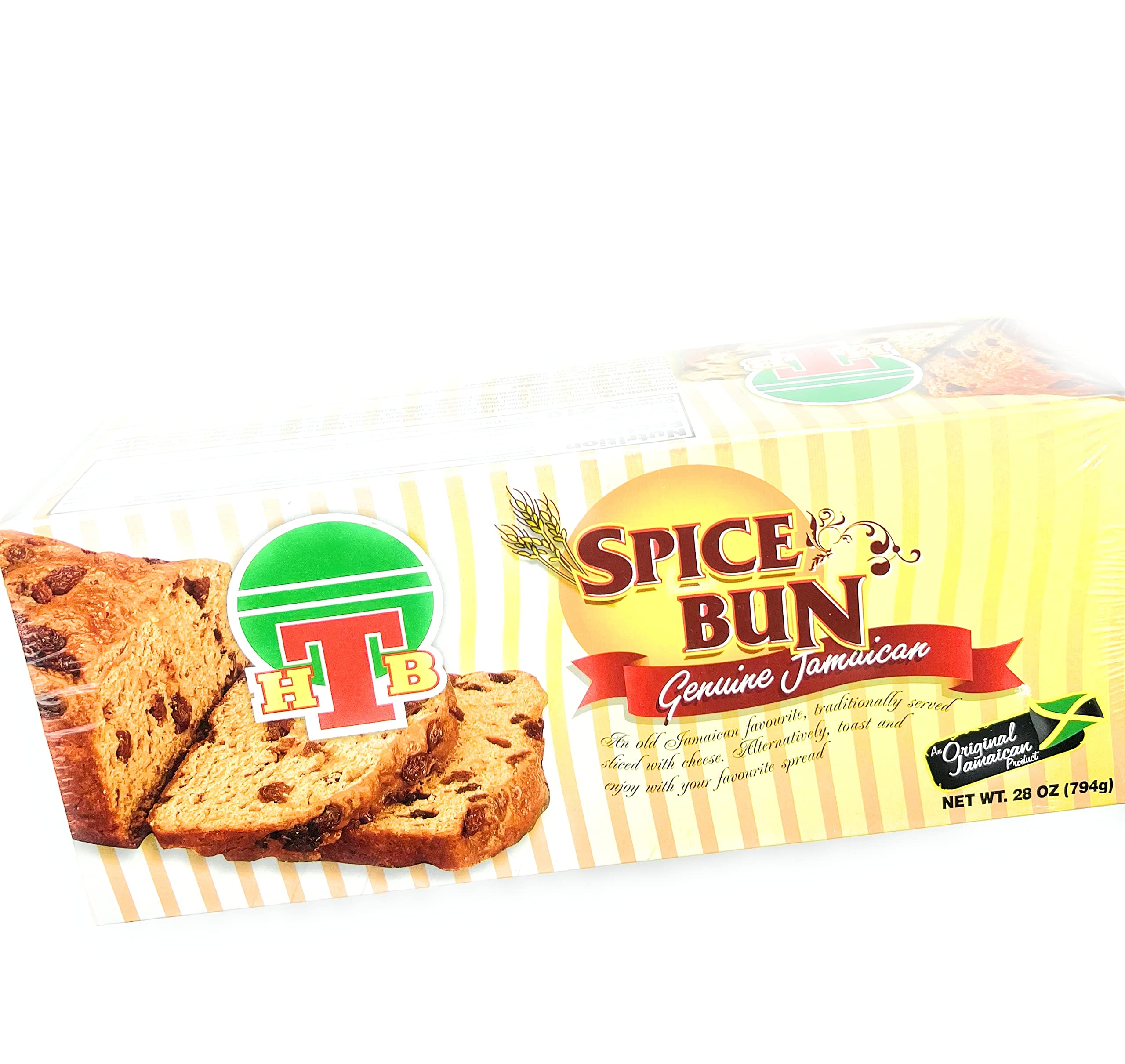 HTB Spice Bun 28oz sliced serving on plate, perfect for quick sharing.