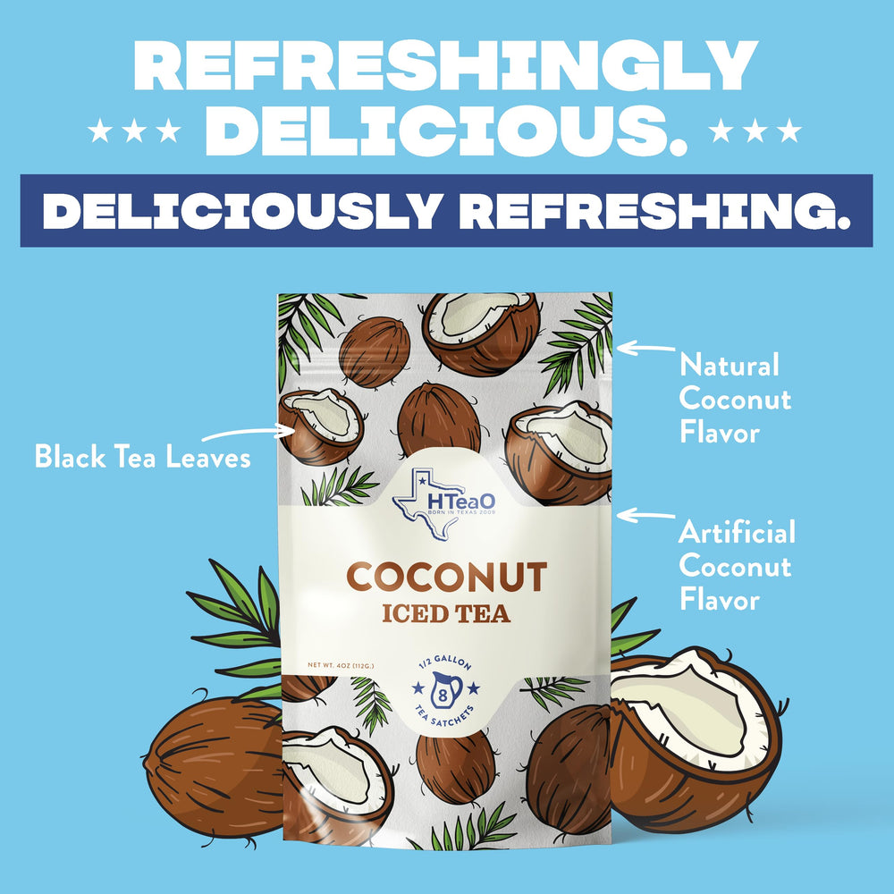 HTeAO Coconut Black Tea aroma balanced with bold African leaves.