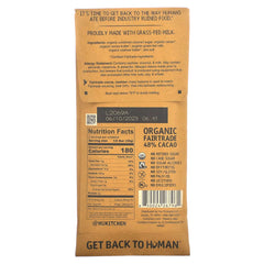 Hu Bar Cashew Butter Milk Chocolate break shows a smooth melt for a satisfying bite.
