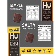 Hu simple-salty bar close-up, balanced savory-sweet flavor profile