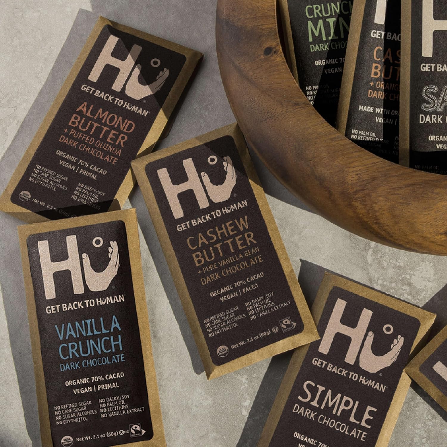HU Cashew Butter Raspberry bar offers creamy nutty sweetness.