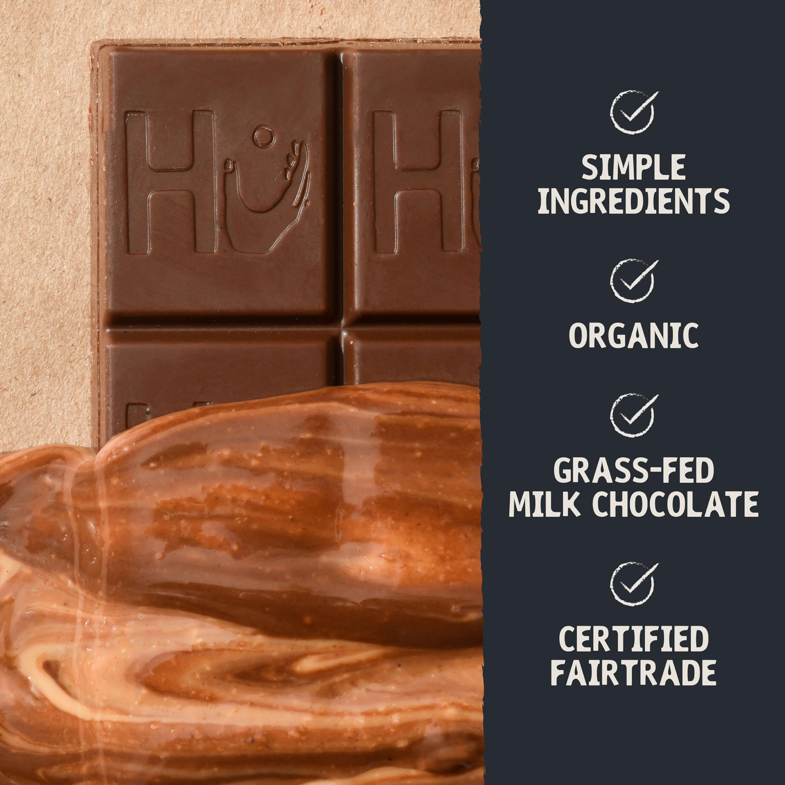 Hu Simple Milk Chocolate Bar organic coconut sugar ingredient highlight