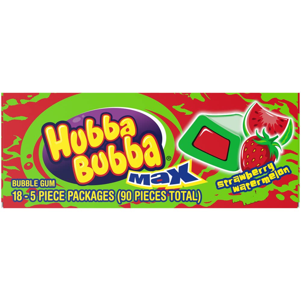 Hubba Bubba big bubbles encouraged for playful bubble-blowing.
