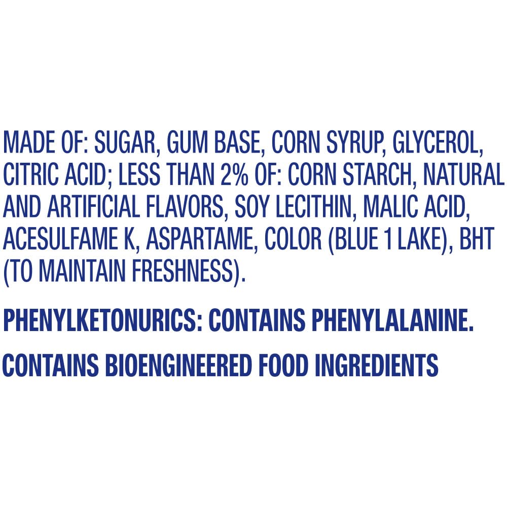 Hubba Bubba blue raspberry bubble gum tape bundle ready for gifting.