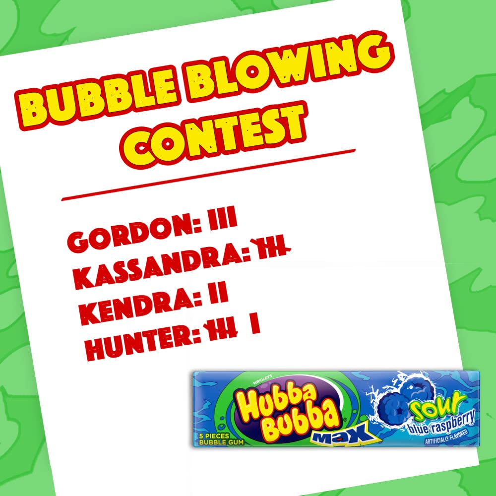 Hubba Bubba display for holiday gatherings and festive treats.