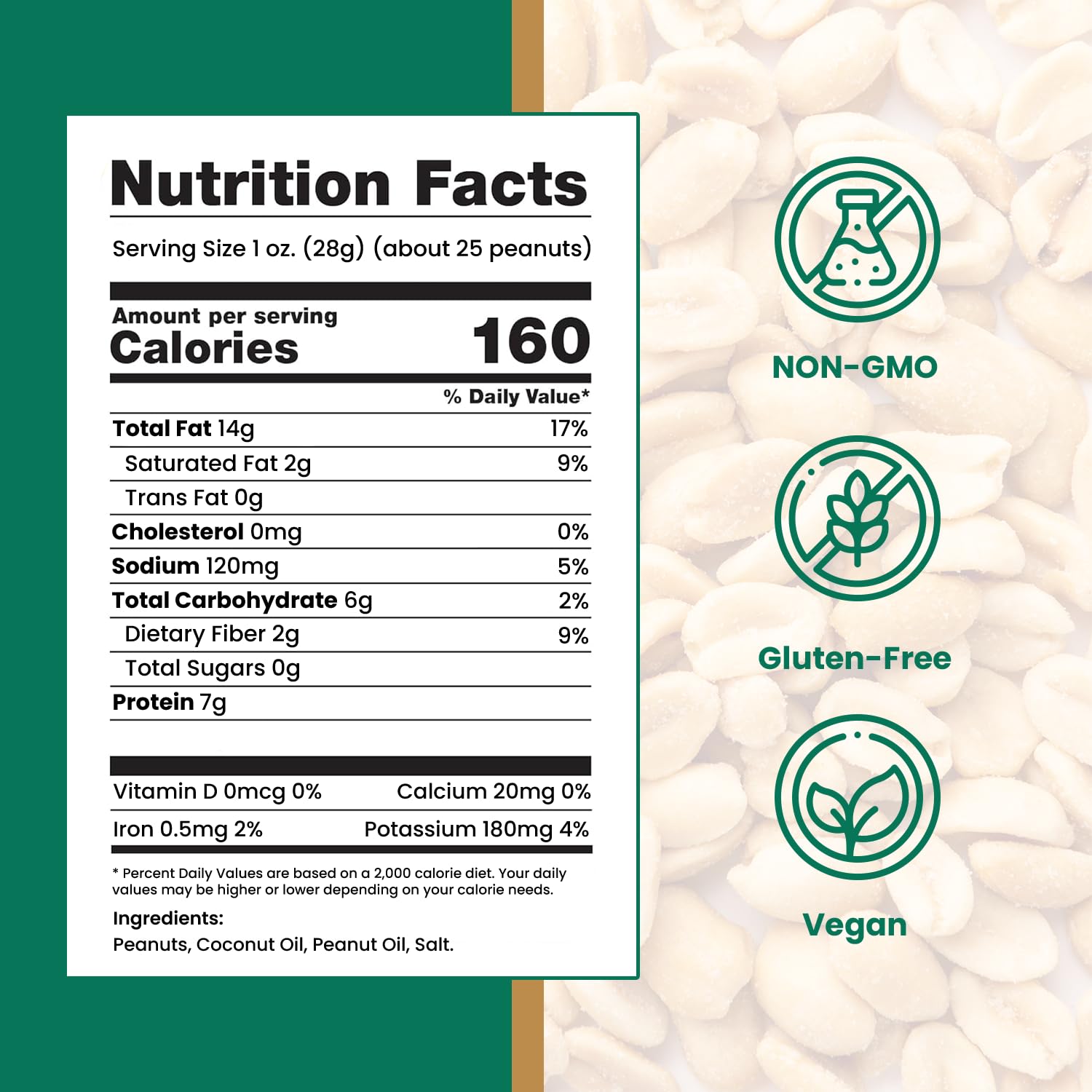 Hubs peanuts crunch with flavorful seasoning for satisfying bite and variety