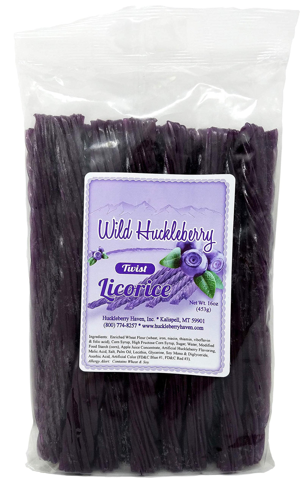 Huckleberry Haven wild huckleberry licorice twists ready to gift, rich flavor and small-batch quality